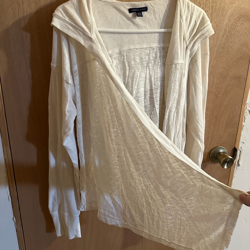 American Eagle Outfitters Cream Cardigan - Picture 2 of 4